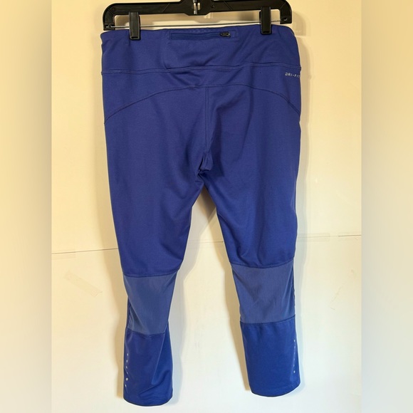 Women’s Nike Dri Fit Running Capri Leggings Size L Indigo - Picture 3 of 16